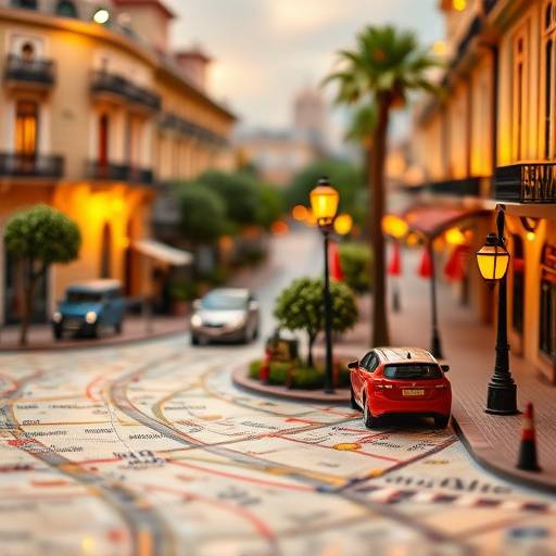 Miniatura del mapa de ubicación de Automóviles Hispania en la Avenida de la Palmera, Sevilla.